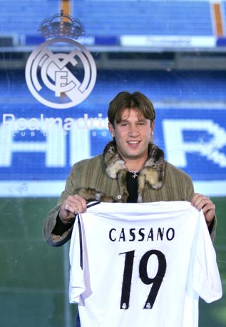 La presentazione di Cassano al Real. Afp